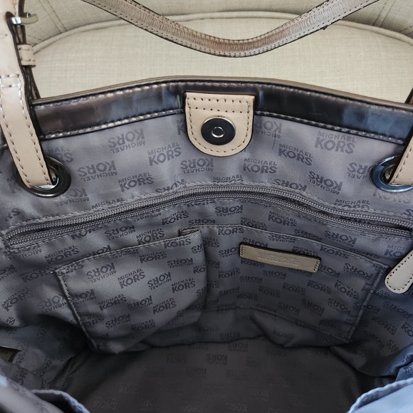 Michael Kors Bronze Metallic Tote - Picture 6 of 11